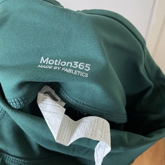 Fabletics trinity green scuba ankle zip high waist side pocket leggings small - Picture 8 of 8